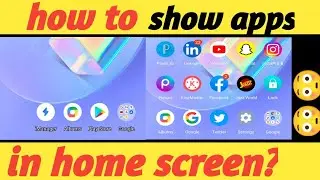 How to show apps in home screen in android mobiles? ||#usman #tips #youtube #tech #usmantech ||