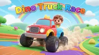 Dino Truck Race &ndash; Nursery Rhyme, Toddler Learning, Vehicle Fun, and Prehistoric Adventure