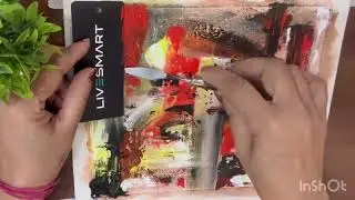 Abstract Painting for Beginners Acrylic/Easy Step by Step Abstract Painting/Tutorial @kala_anita
