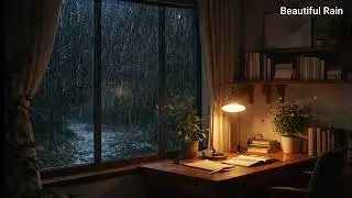 Real Heavy Rain Outside House | 30 Minute Focus Session | No Talking