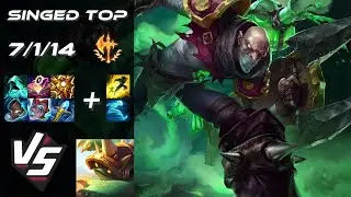 TOP Singed vs Rammus - EU Grandmaster Patch 14.9