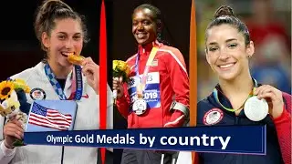 Olympic Gold Medals by country - 2024 । TOP 50 । Olympic Games । CHINA ।  USA