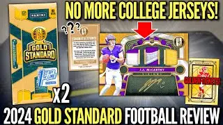 THE NEW ROOKIES IN NFL JERSEYS (FINALLY)! 🔥 2024 Panini Gold Standard Football FOTL Hobby Box Review