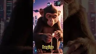 Monkey Mischief: Hyper-Realistic Adventures in a Futuristic City 🐒🌆#DRWCre