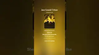 Jane Goodall Tribute