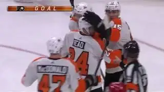 Matt Read Goal - Philadelphia Flyers vs Detroit Red Wings 3/20/18