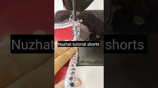 How to attach mirror lace on dupatta/Dupatta Design #shorts #dupatta #dupattastyle #fashion