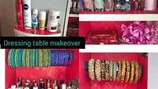Dressing table makeover/my Dressing table tour how to organize a small dressing #dressing
