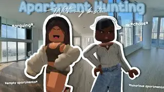 Apartment hunting with my bestie *lots of arguing* 🧸 | Bloxburg RP | Loving Raina