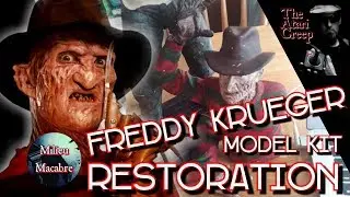 1987 Freddy Krueger Screamin' model kit RESTORATION |  The Creeps Milieu Macabre