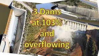 Three major dams 103% full and overflowing