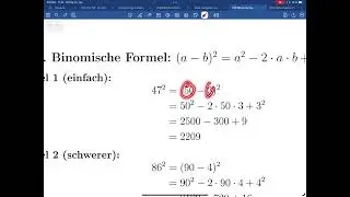 Binomische Formeln 1