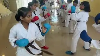 Kumite training in our dojo (fighting training ing in our academy )