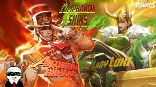 Loki mujer  skin y Antorcha humana skins Marvel rivals