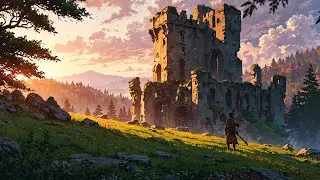 Wanderer at the Castle Ruins | Relaxing Medieval Fantasy Music for Study & Relaxation