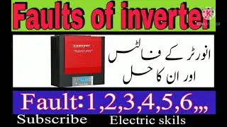 solar Inverter faults and error codes | Electric skills