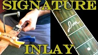 Mother of Pearl Inlay Procedure - Indian Rosewood Fingerboard - Acoustic Guitar