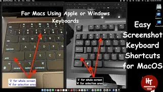 Keyboard Shortcuts for Screenshots on MacOS for Mac & Windows Keyboards