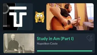 Study In A-minor (part 1) - Napol&eacute;on Coste - Timbro Guitar - Level 5.4 / ТИМБРО