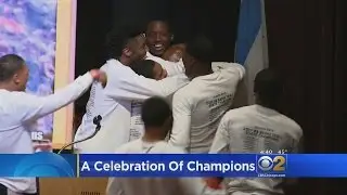 Orr Academy's Basketball Team Returns Home After Championship Win