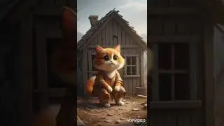Sad cat story 😭 #aicatvideo #animation #cat #aishorts #cute #cats #kitten #sad