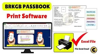 Baroda Rajasthan Gramin Bank Excel Passbook Print Software |BRKGB Csp Passbook Software Csp Unlock