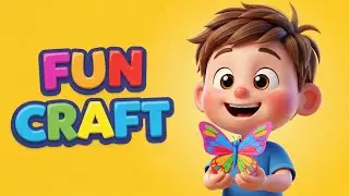 Easy Paper Craft for Kids at Home 3D Cartoon Kids Video@KidsTimeAcademy