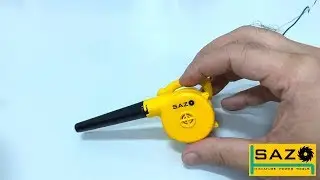 Testing Miniature Air blower 1:3 scale model SAZO tools working