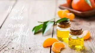 How to make orange Essential oil at home | Home Made