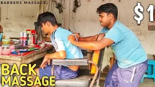 Bengali Young Barber Relaxing Head And Body Massage🇮🇳💆‍♂️|ASMR|Road Side Massage Video🔥