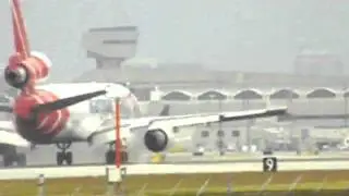 Martinair MD-11 taxi and takeoff from miami to amsterdam.