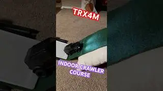 MAKESHIFT INDOOR CRAWLER COURSE! #traxxas #trx4m #fyp #rccar