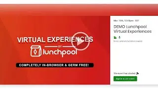 Logging in to Lunchpool