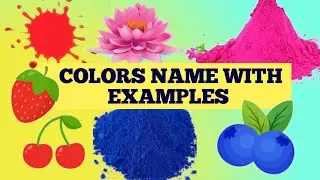colors name l colours name l colors for kids l learn colors with fun l kids learning videol red pink