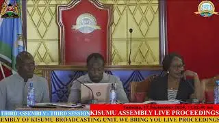 KISUMU COUNTY ASSEMBLY COMMITTEE OF FINANCE MEETING WITH THE CEC, FINANCE, ECONOMIC PLANNING AND ICT