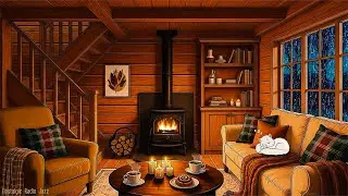 a peaceful rainy night 1940's and you're listening to vintage music on a living room | relax & sleep