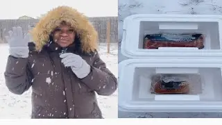 #PREPARE + Freezing Food Overnight Outside Incase Of Power Outage For A Few Days Pt. 1