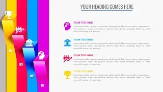 Create 4 Step Vertical Infographic Slide Design in PowerPoint