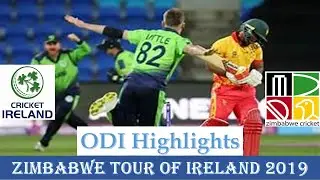 ODI Highlights | Ireland vs Zimbabwe | 1st ODI at Bready | ZIM in IRE | Jul 01 2019