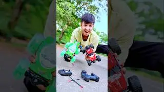 monster truck vs stunt car unboxing and testing