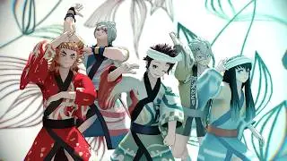 【鬼滅のMMD】Hysteric Bullet【竈門炭治郎　煉獄杏寿郎　時透無一郎　宇髄天元　不死川実弥】