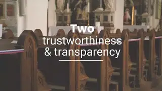 Trauma Informed Church - Principle Two   Trust and Transparency