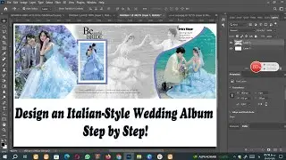 Italian Album Page Design | Creative Layout Tutorial