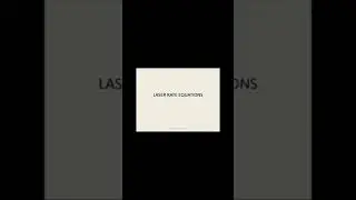 Laser Rate Equations in OCN