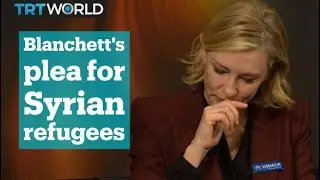 Cate Blanchett cries over Syrian refugees in Davos
