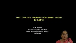 Object-Oriented Database Management System (OODBMS)