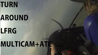 TURN ARROUND LFRG IN DR400   ATC & MULTICAM