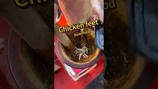 Chicken feet salad spicy 舂鸡爪Asian street food #chinafood #chickenfeetrecipe #streetfood #spicy