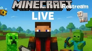 i  am play minecraft in live steam!!