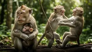 Dangerous monkey fight: Real warriors of the jungle! || धोकादायक माकडांची लढाई: जंगलातील खरे योद्धे!